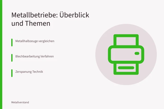 Metallbearbeitung und Metallhandel: Themenübersicht für Metallbetriebe