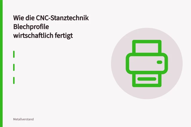 CNC-Stanzmaschine stanzt Lochbilder und Sicken in eine Stahlblechtafel. Wie die CNC-Stanztechnik Blechprofile wirtschaftlich fertigt